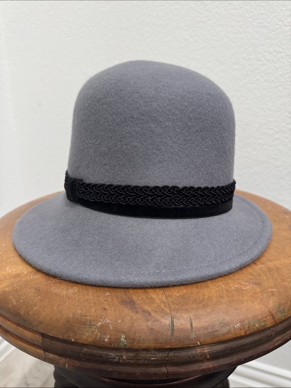 ADORA Cloche Flapper Style Wool Hat